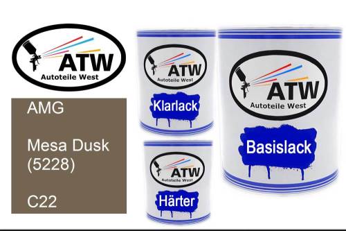 AMG, Mesa Dusk (5228), C22: 1L Lackdose + 1L Klarlack + 500ml Härter - Set, von ATW Autoteile West.